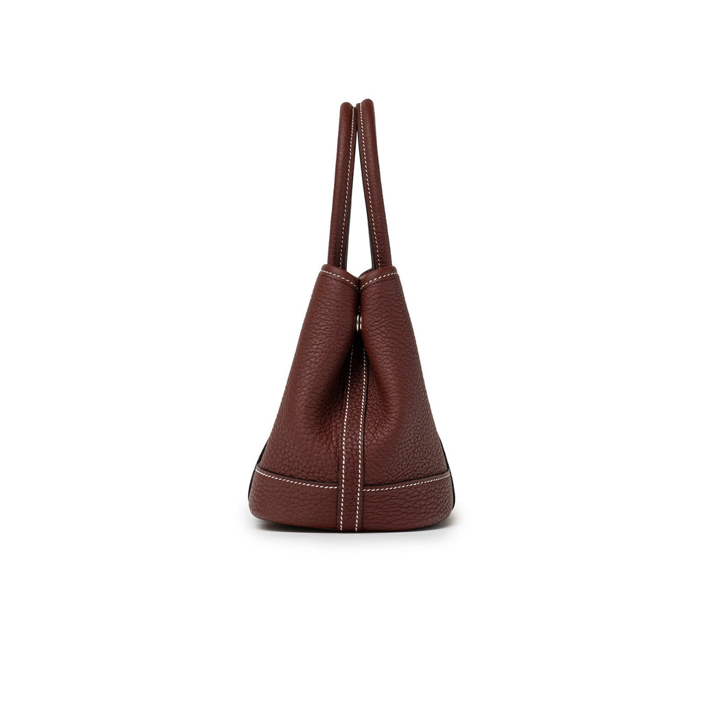 Hermès Mini Garden Party Neo 23 Rouge H Negonda Palladium Hardware