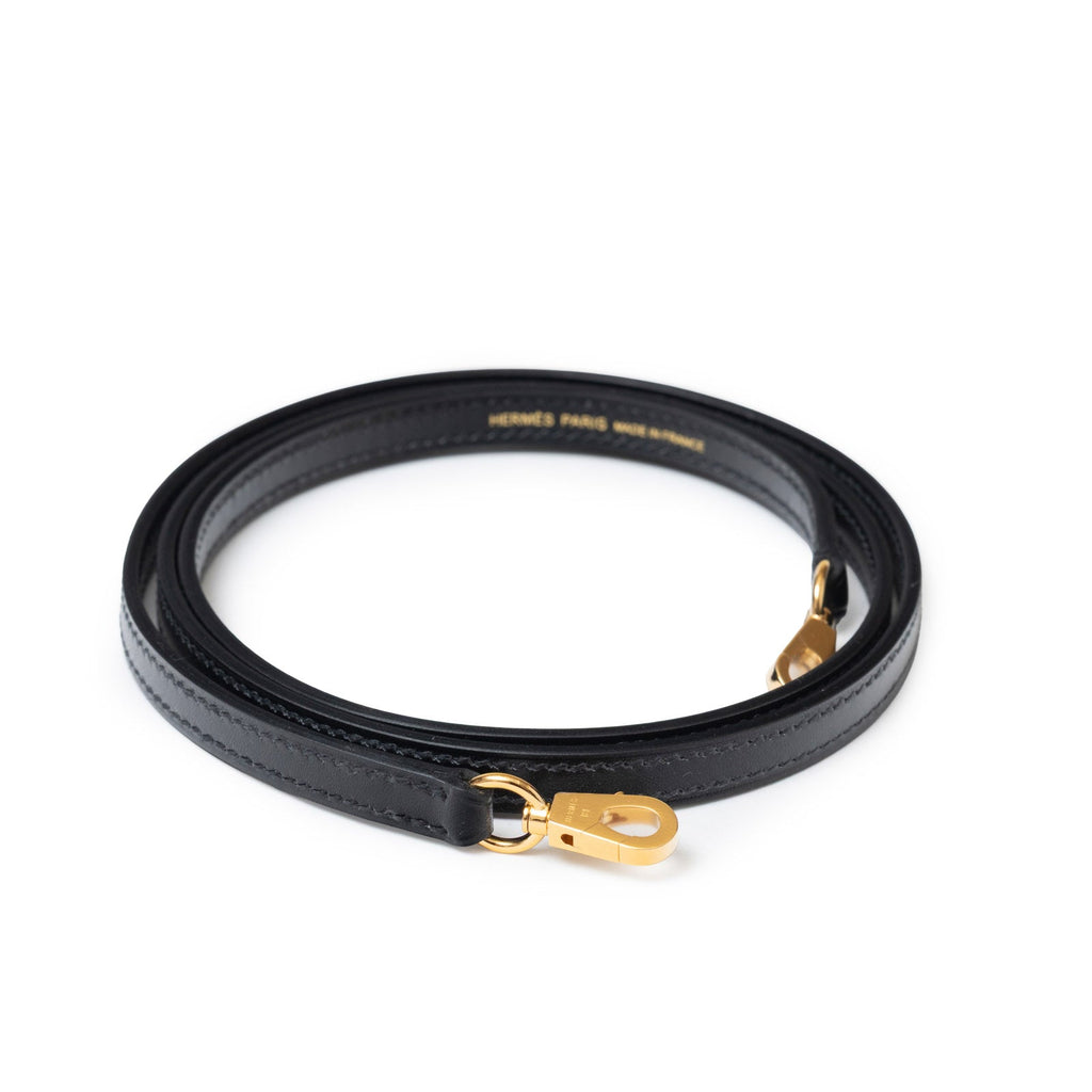 Hermès Mini Kelly II Sellier 20 Black Box Gold Hardware