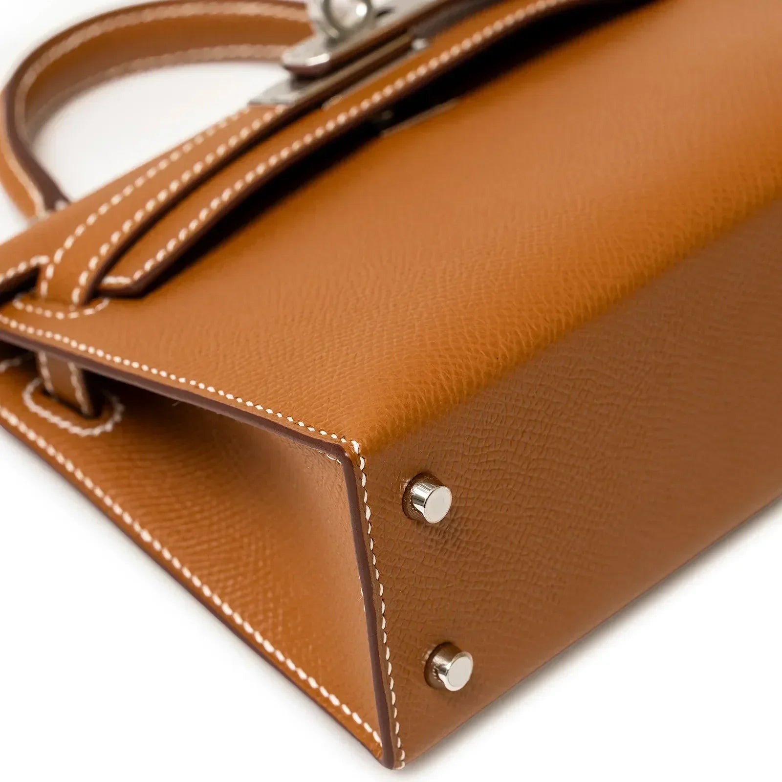 Hermès Mini Kelly II Sellier 20 Gold Epsom Palladium Hardware
