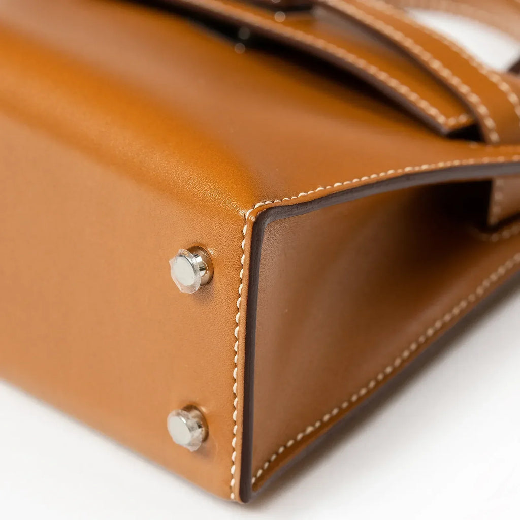 Hermès Mini Kelly II Sellier 20 Naturel Sable Butler Palladium Hardware