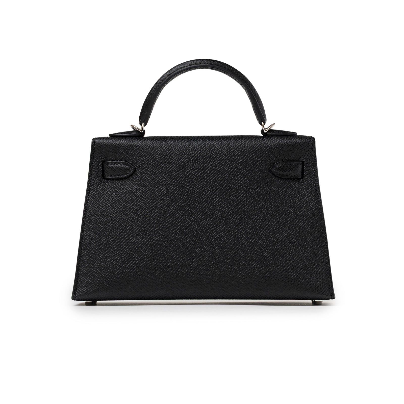 Hermès Mini Kelly II Sellier Black Epsom Palladium Hardware