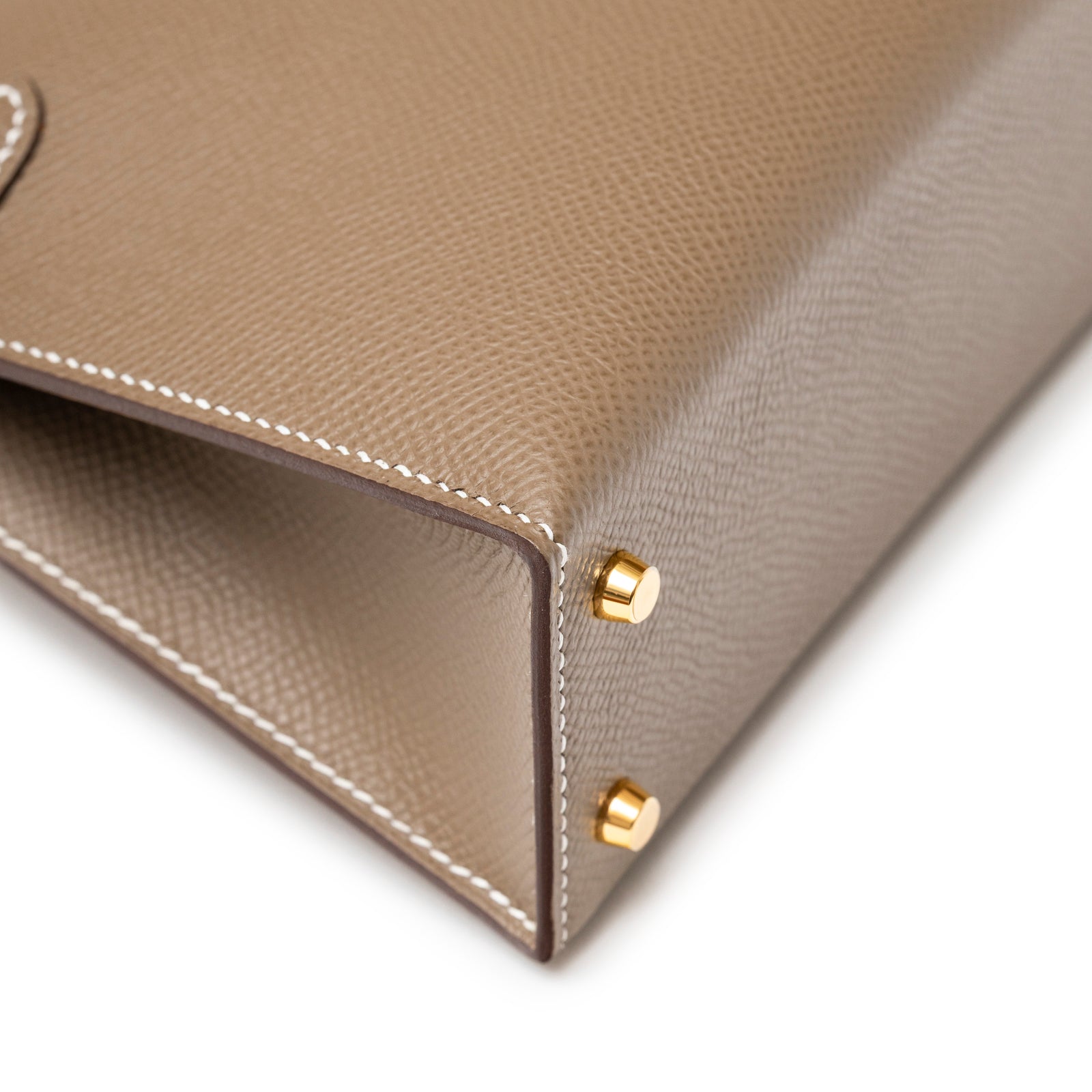 Hermès Mini Kelly II Sellier Etoupe Epsom Gold Hardware