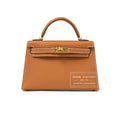 Hermès Mini Kelly II Sellier Gold Epsom Gold Hardware