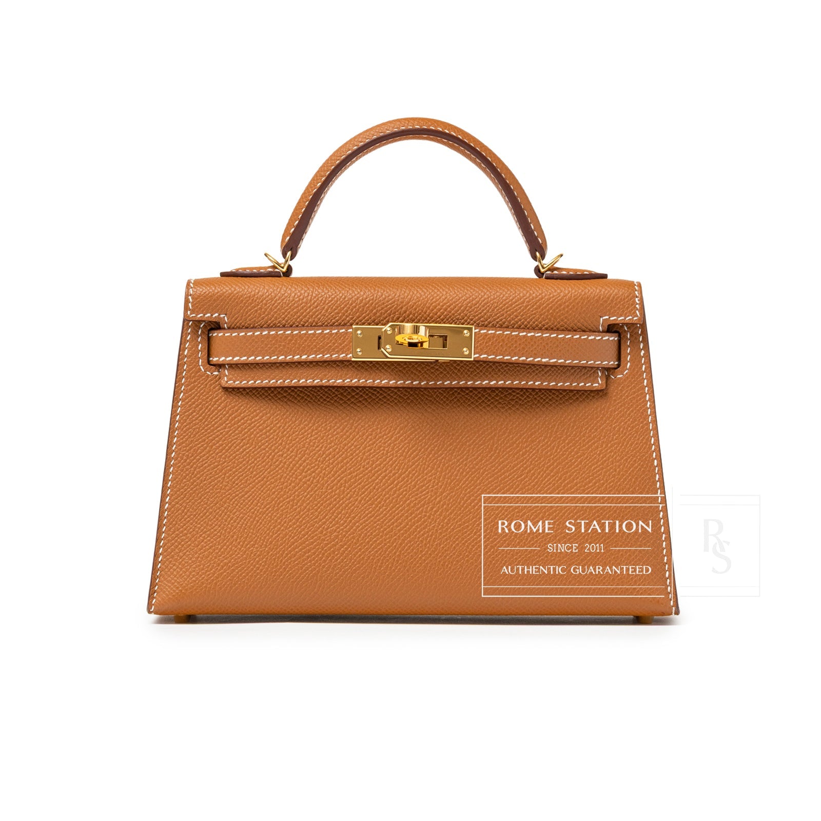 Hermès Mini Kelly II Sellier Gold Epsom Gold Hardware
