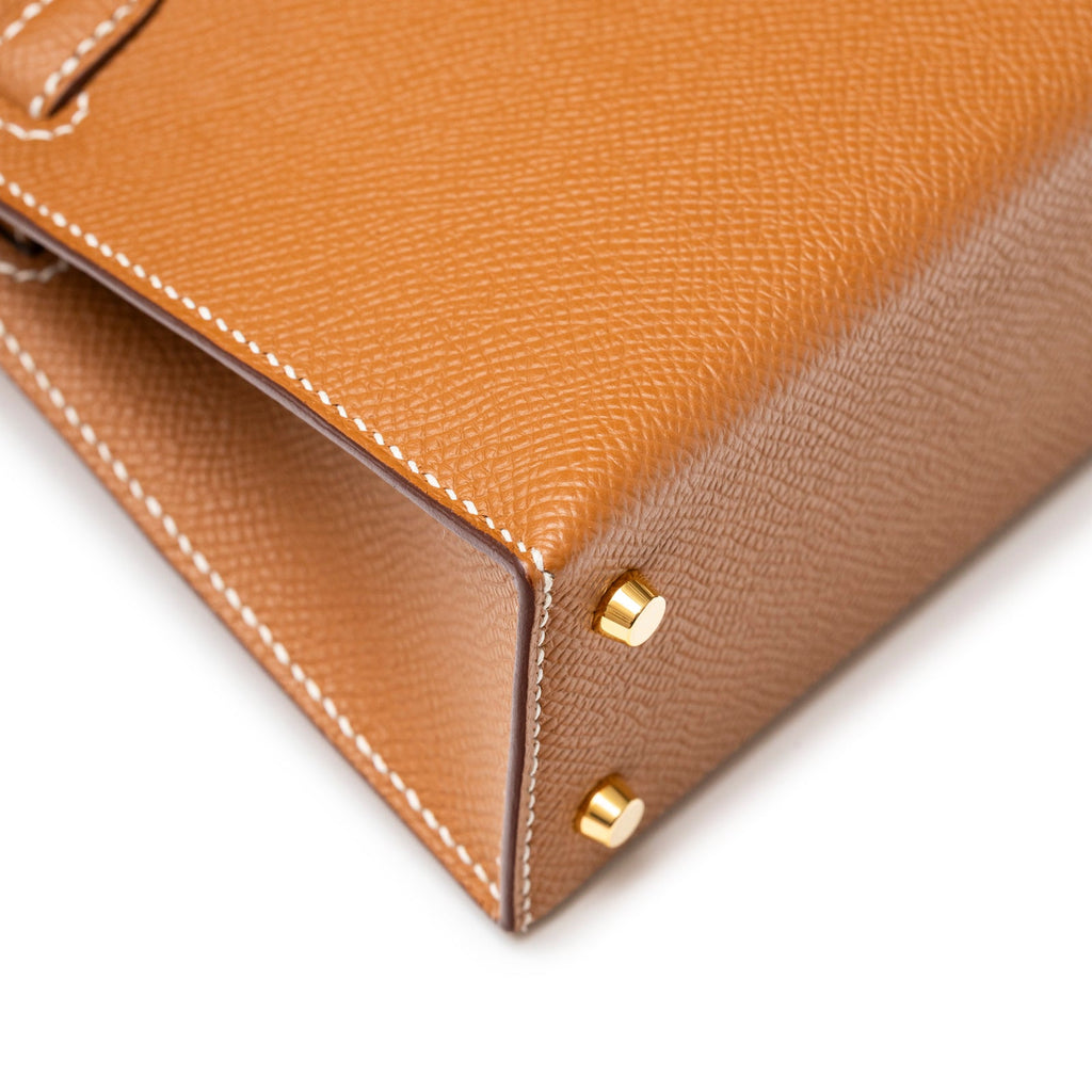 Hermès Mini Kelly II Sellier Gold Epsom Gold Hardware