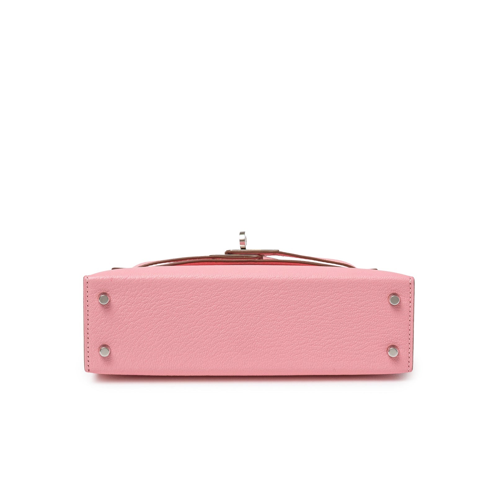 Hermès Mini Kelly II Sellier Rose Confetti Chevre Mysore Palladium Hardware