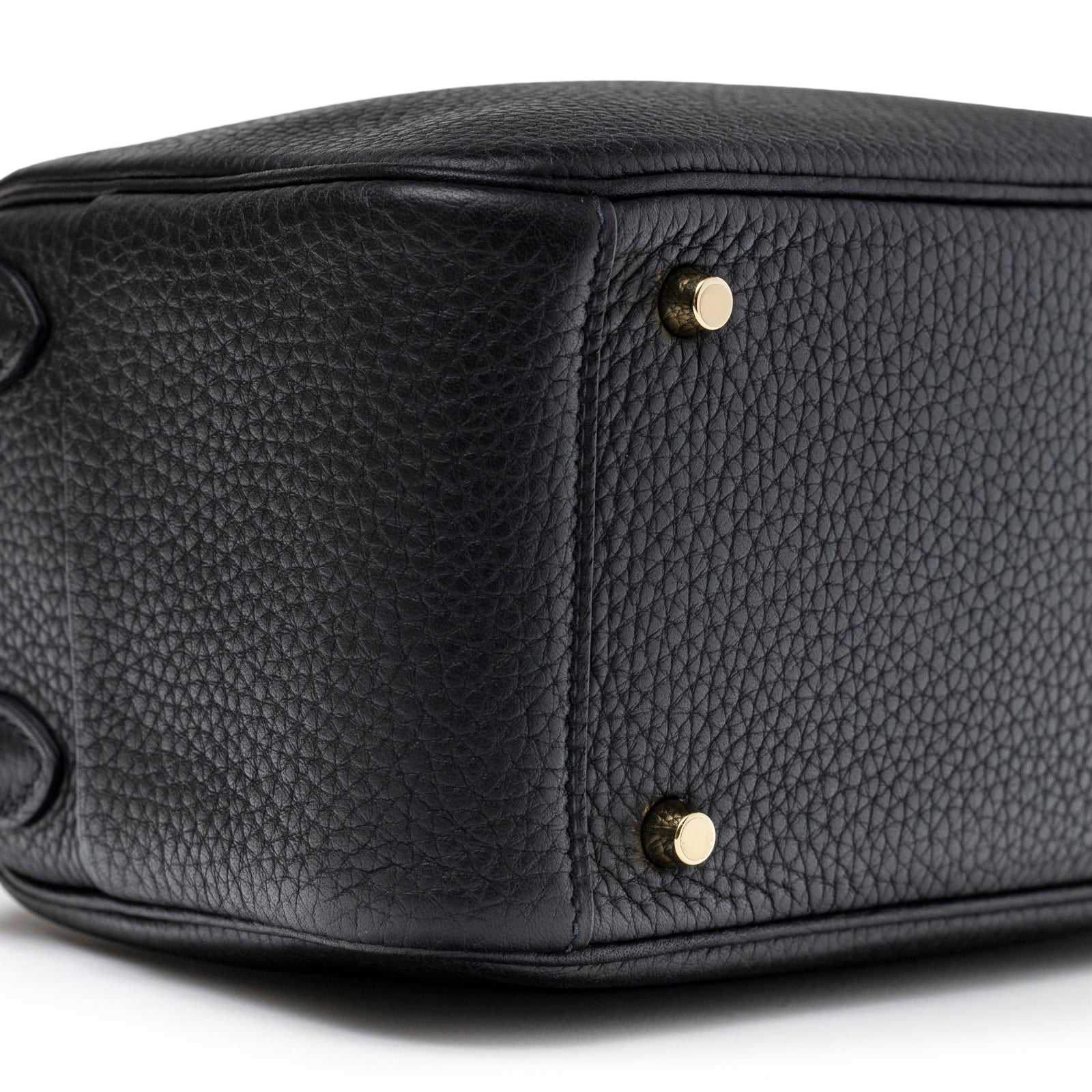 Hermès Mini Lindy I Black Clemence Gold Hardware