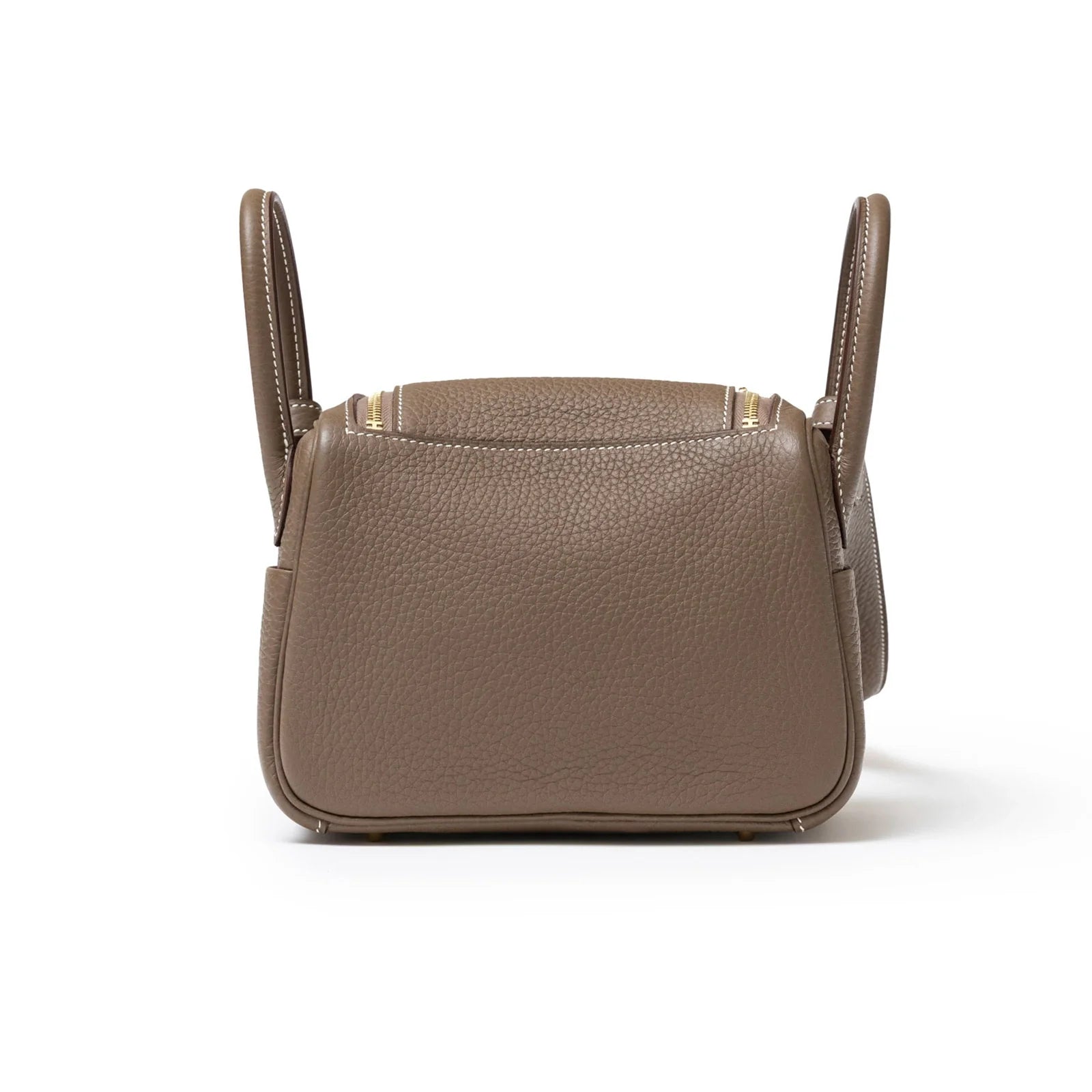 Hermès Mini Lindy I Etoupe Clemence Gold Hardware