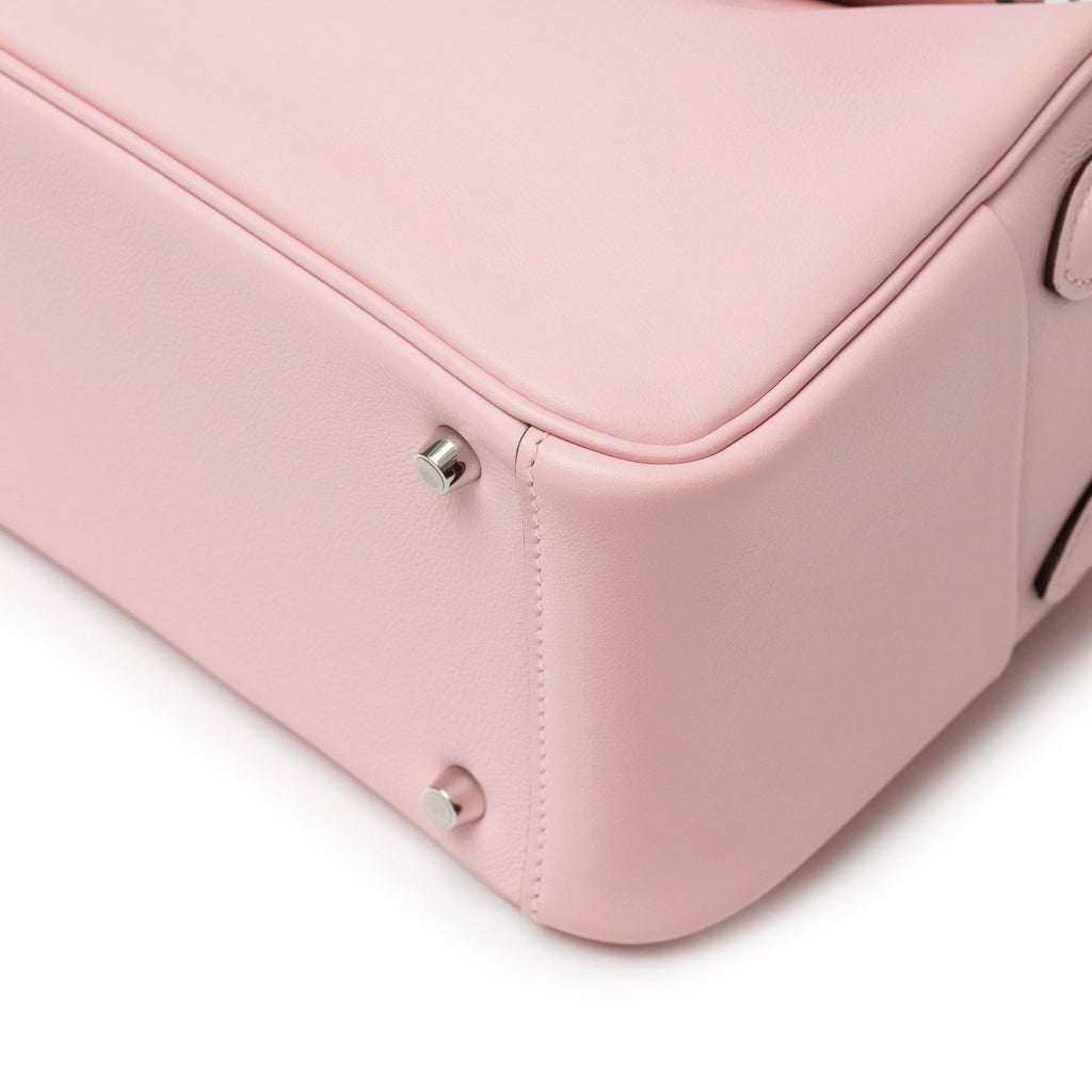 Hermès Mini Lindy II Rose Sakura Swift Palladium Hardware