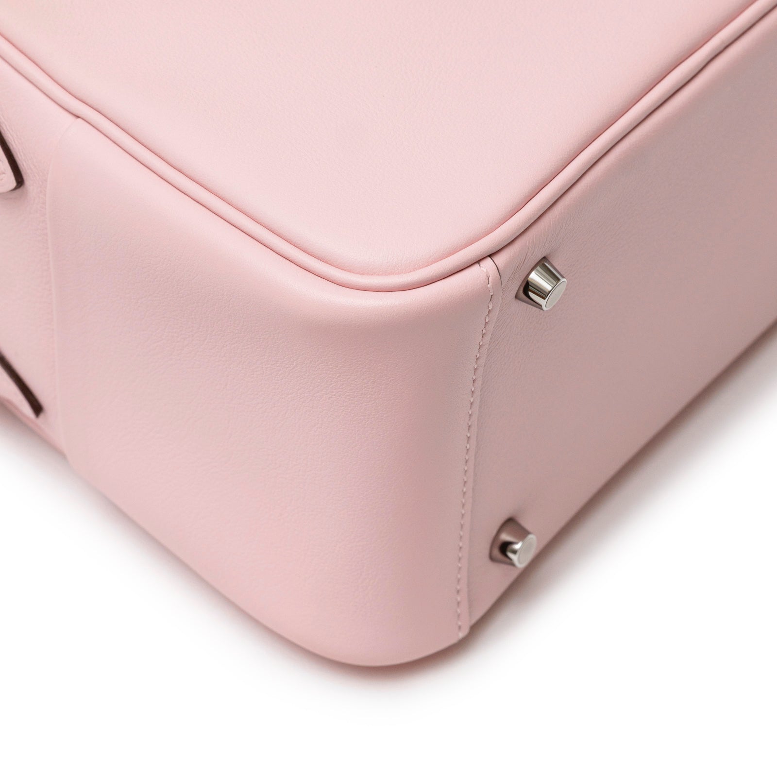 Hermès Mini Lindy II Rose Sakura Swift Palladium Hardware