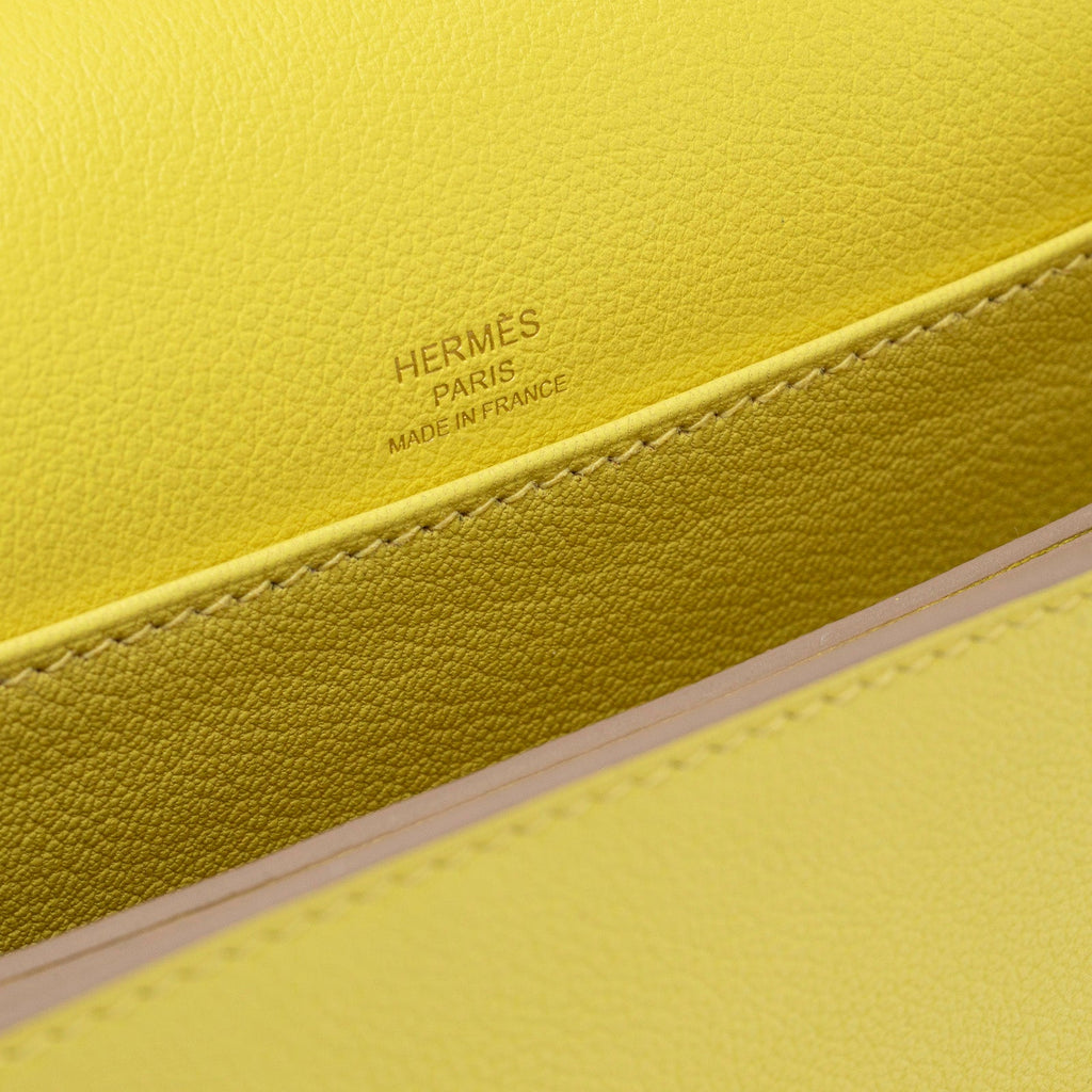 Hermès Mini Roulis Lime Evercolor Permabrass Hardware