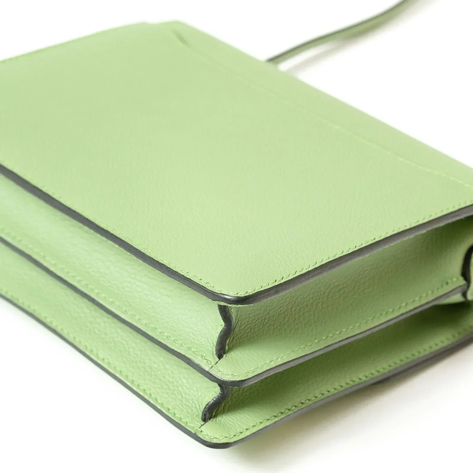 Hermès Mini Roulis Vert Criquet Evercolor Gold Hardware