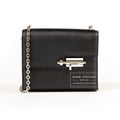 Hermès Mini Verrou Black Chevre Mysore Palladium Hardware