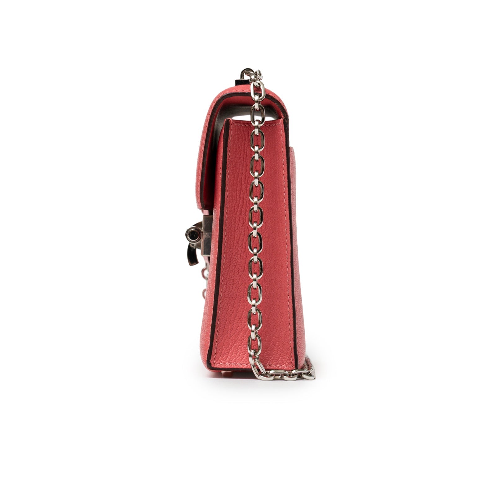 Hermès Mini Verrou Chaine Bag Rose Azalee Chevre Mysore Palladium Hardware