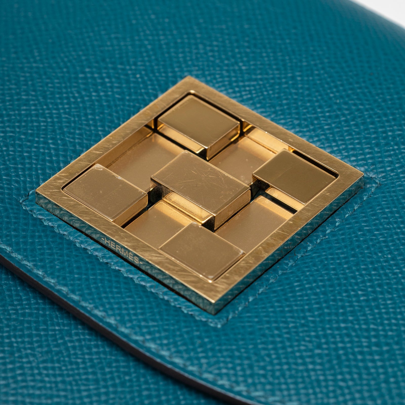 Hermès Mosaique Au 24-17 Vert Bosphore Epsom Permabrass Hardware