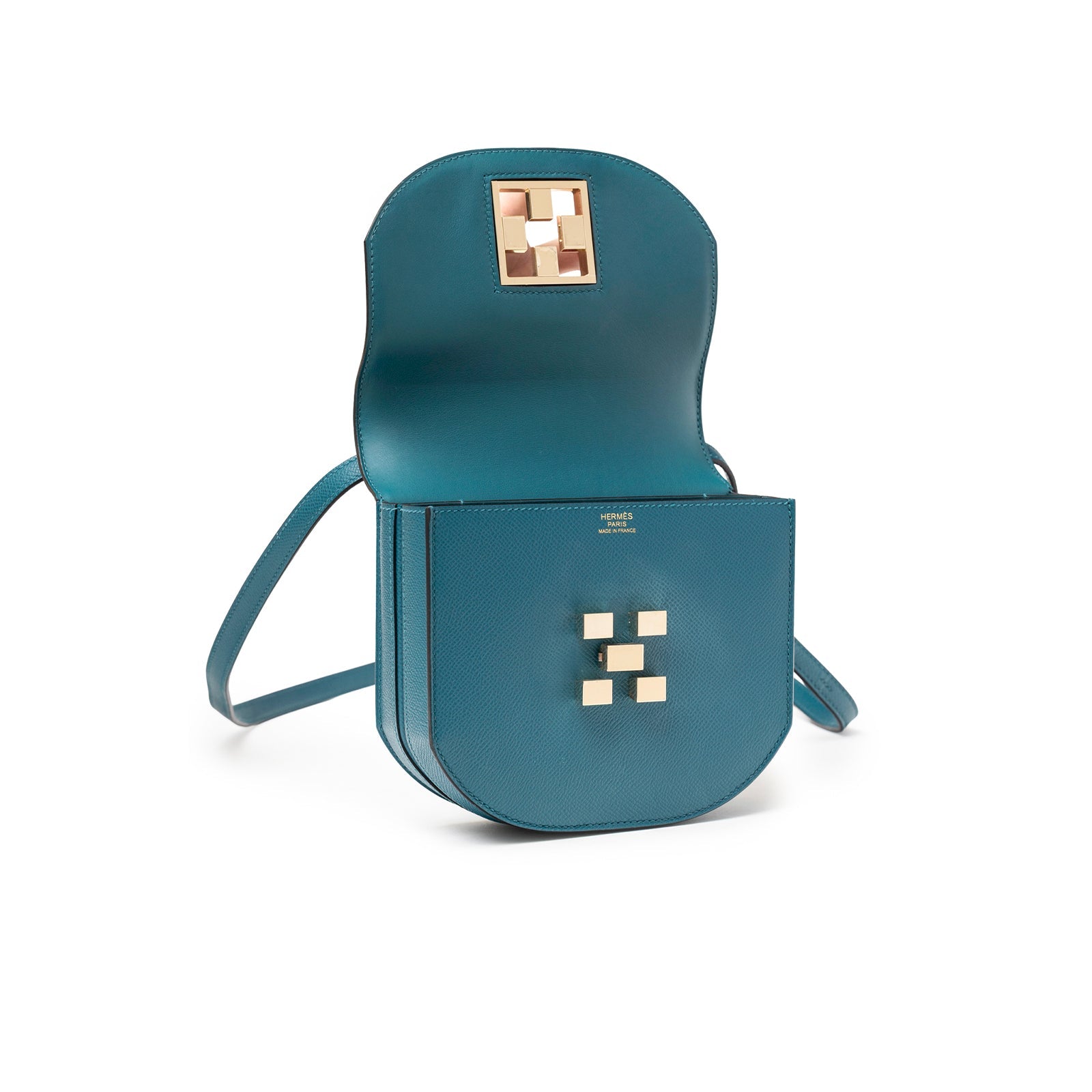 Hermès Mosaique Au 24-17 Vert Bosphore Epsom Permabrass Hardware
