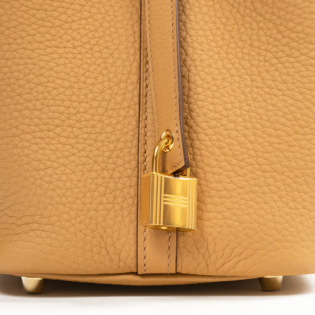 Hermès Picotin 18 0M Chai Clemence Gold Hardware