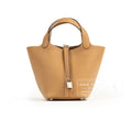 Hermès Picotin 18 Biscuit Clemence Palladium Hardware