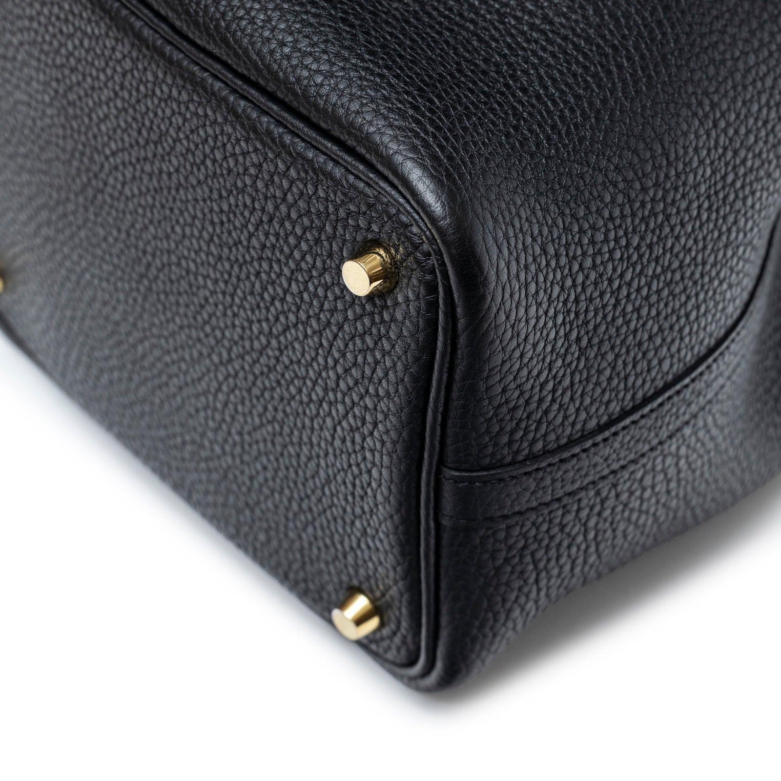 Hermès Picotin 18 Black Clemence Gold Hardware