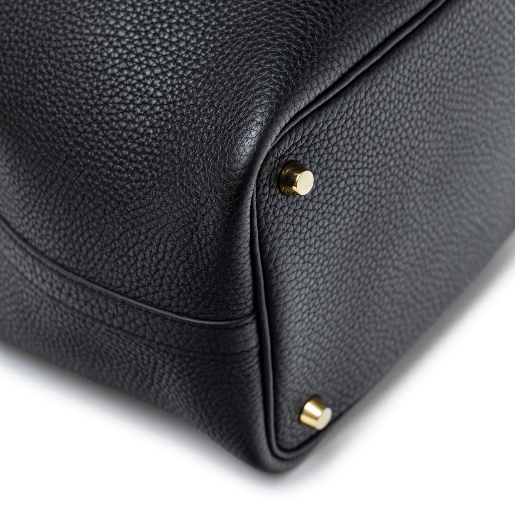 Hermès Picotin 18 Black Clemence Gold Hardware