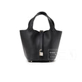 Hermès Picotin 18 Black Clemence Palladium Hardware