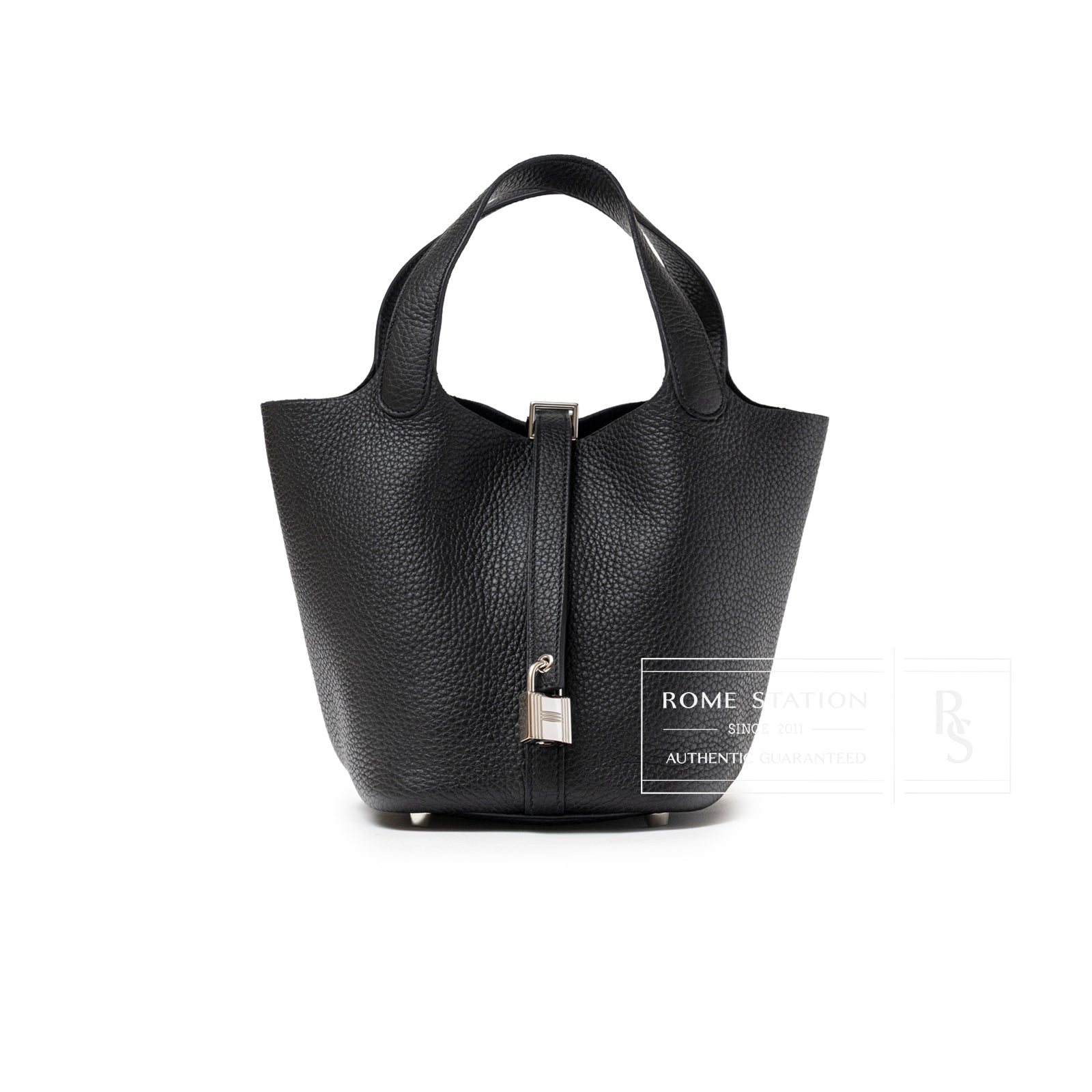 Hermès Picotin 18 Black Clemence Palladium Hardware