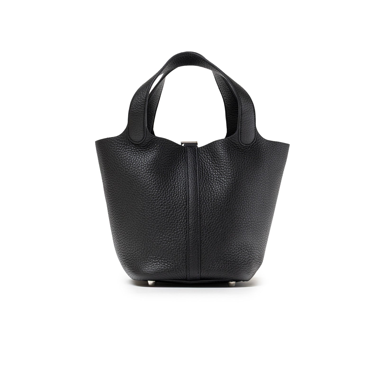 Hermès Picotin 18 Black Clemence Palladium Hardware