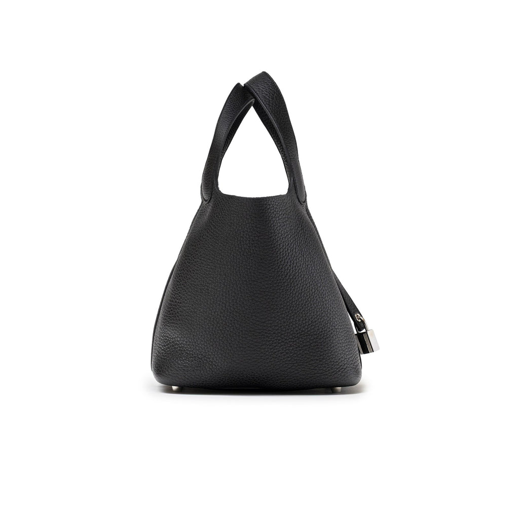 Hermès Picotin 18 Black Clemence Palladium Hardware