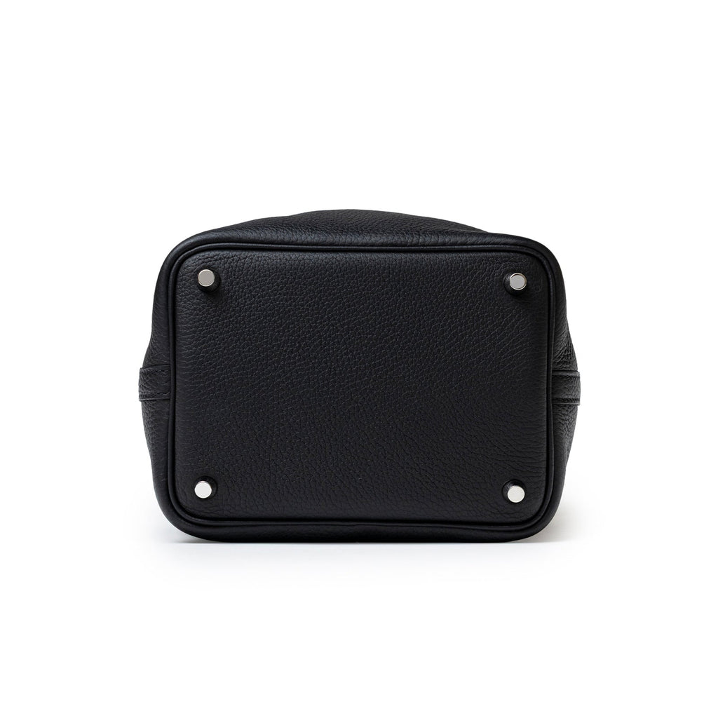 Hermès Picotin 18 Black Clemence Palladium Hardware