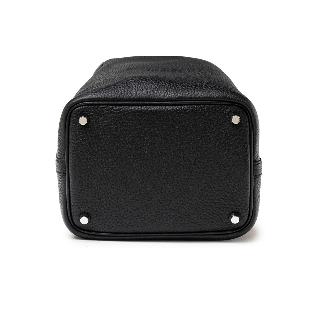 Hermès Picotin 18 Black Clemence Palladium Hardware