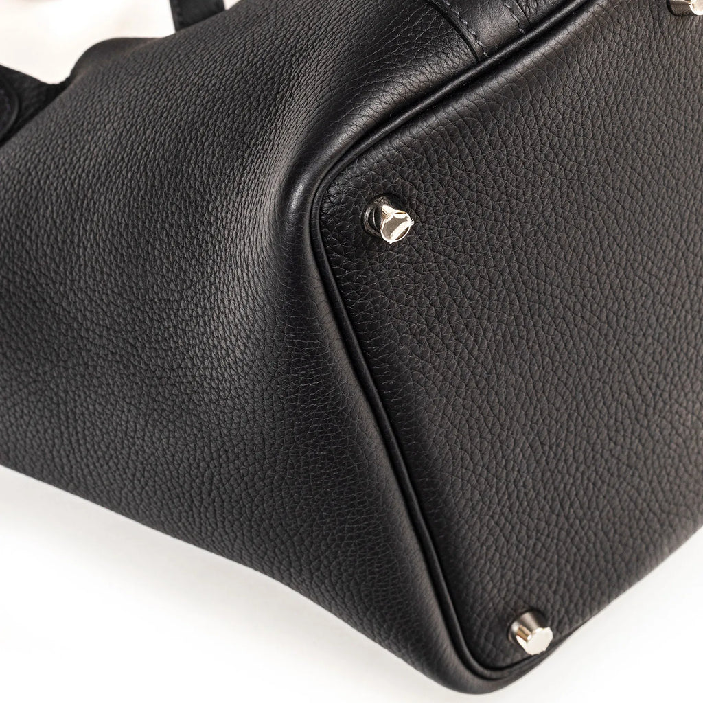 Hermès Picotin 18 Black Clemence Palladium Hardware