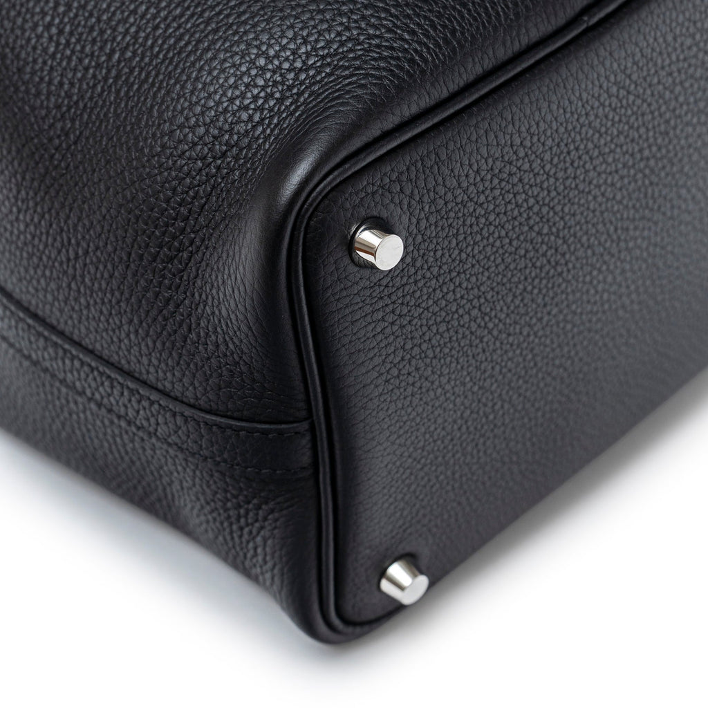 Hermès Picotin 18 Black Clemence Palladium Hardware