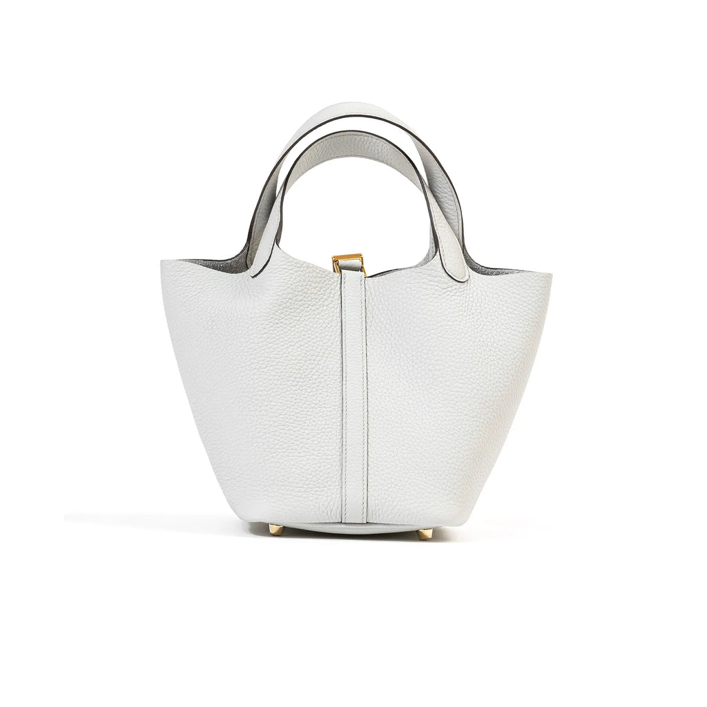 Hermès Picotin 18 Blue Pale Clemence Gold Hardware