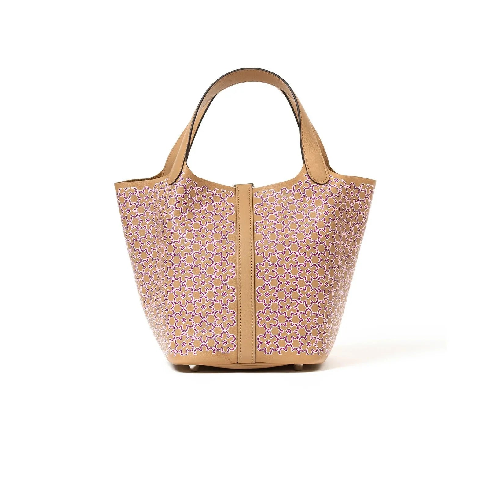 Hermès Picotin 18 Daisy Chai/Rose/Blanc Swift Palladium Hardware