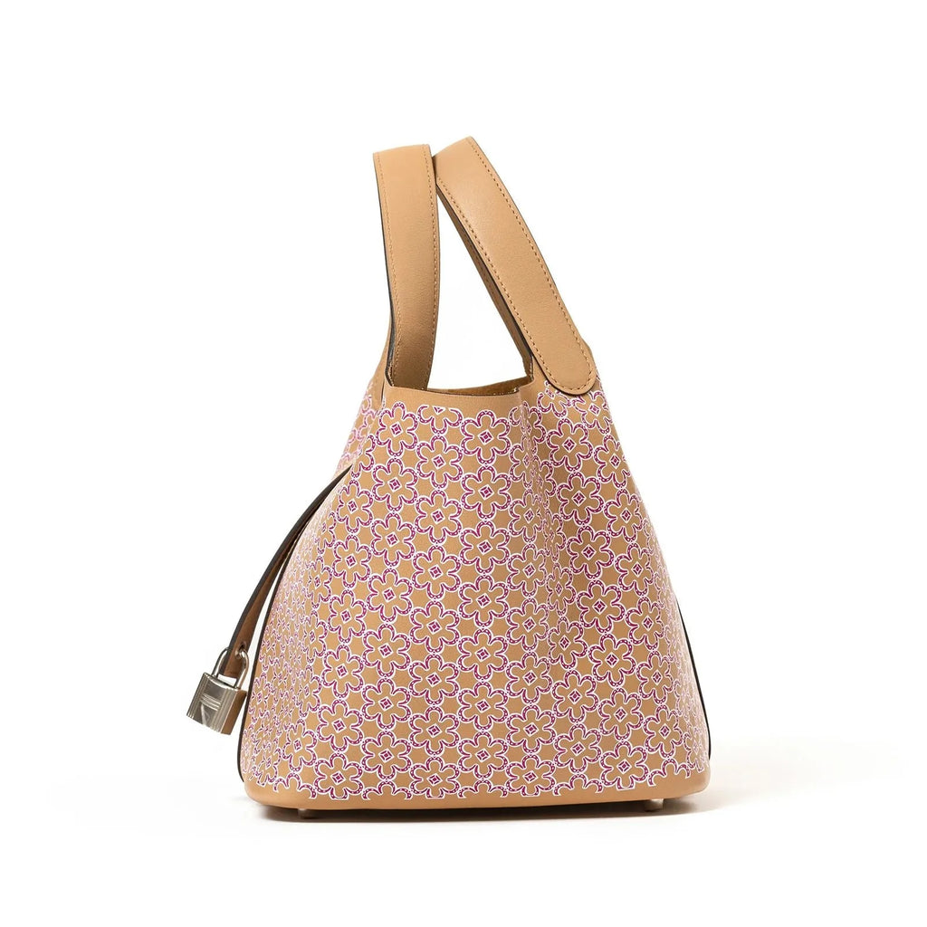 Hermès Picotin 18 Daisy Chai/Rose/Blanc Swift Palladium Hardware