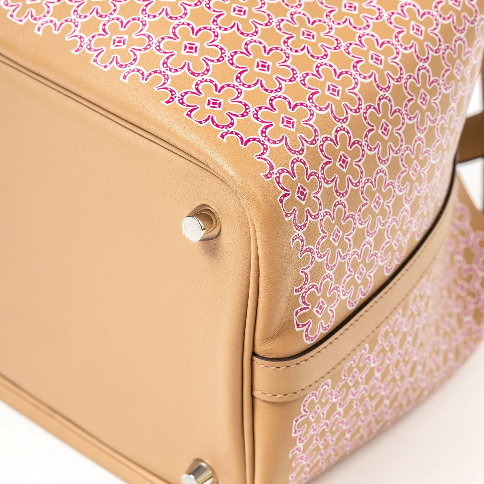 Hermès Picotin 18 Daisy Chai/Rose/Blanc Swift Palladium Hardware