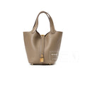 Hermès Picotin 18 Etoupe Clemence Gold Hardware