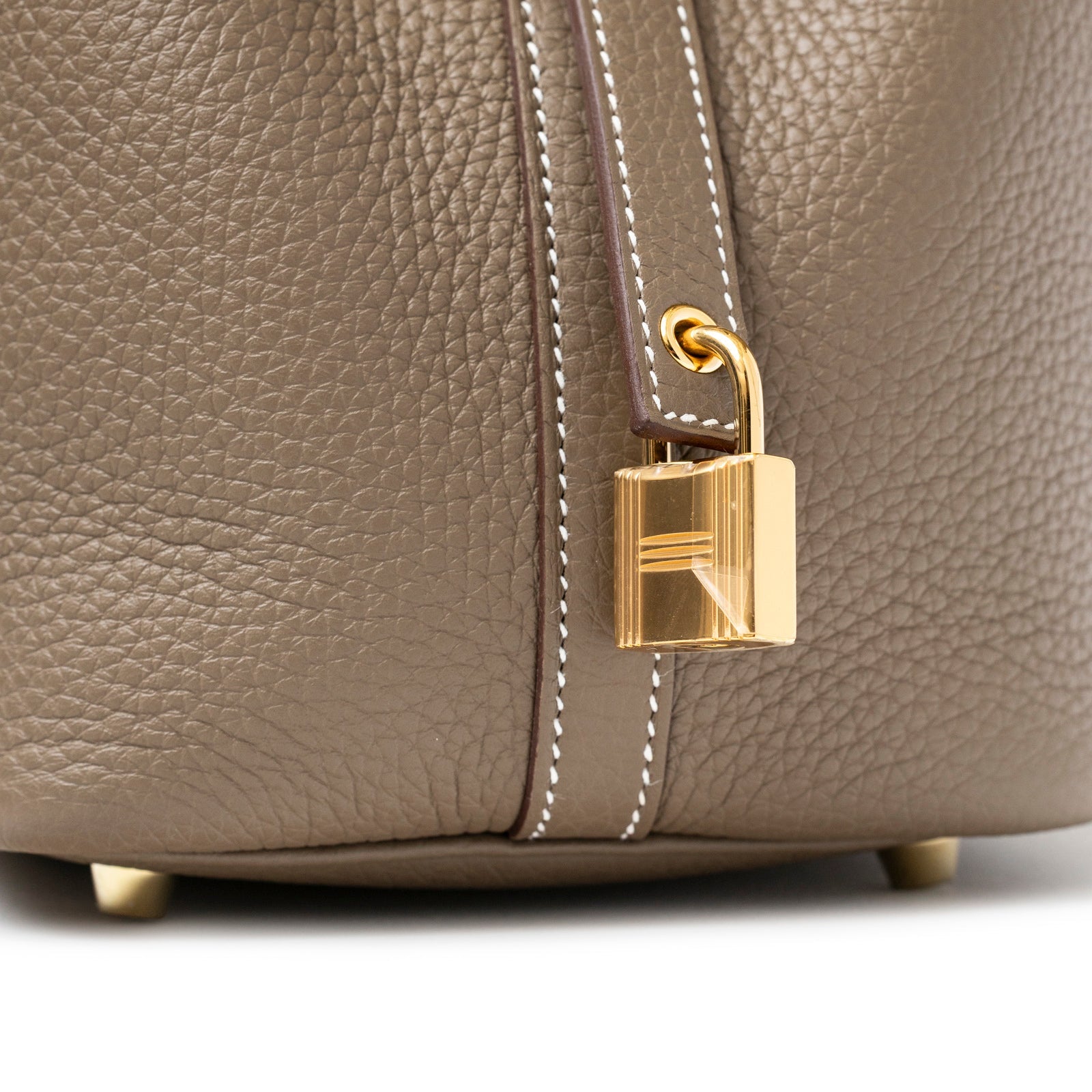 Hermès Picotin 18 Etoupe Clemence Gold Hardware