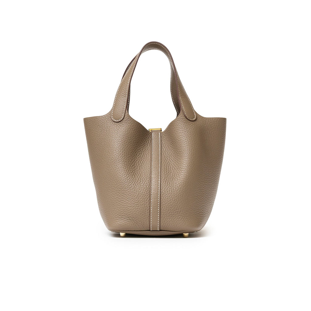 Hermès Picotin 18 Etoupe Clemence Gold Hardware