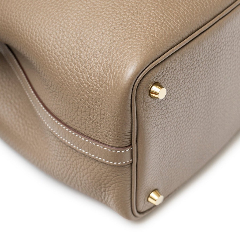 Hermès Picotin 18 Etoupe Clemence Gold Hardware
