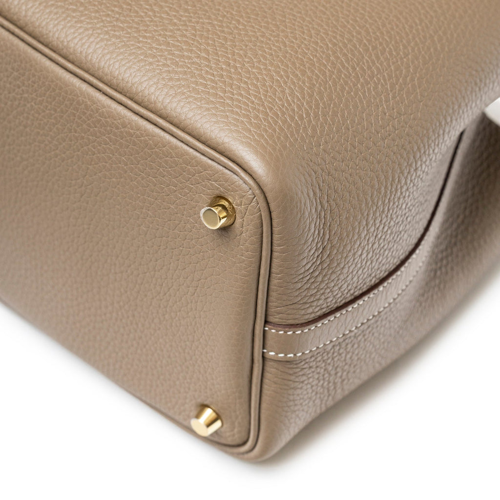 Hermès Picotin 18 Etoupe Clemence Gold Hardware