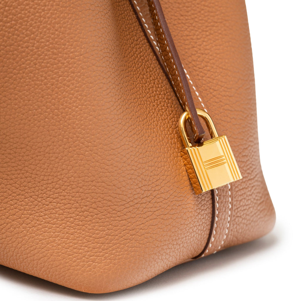 Hermès Picotin 18 Gold Clemence Gold Hardware