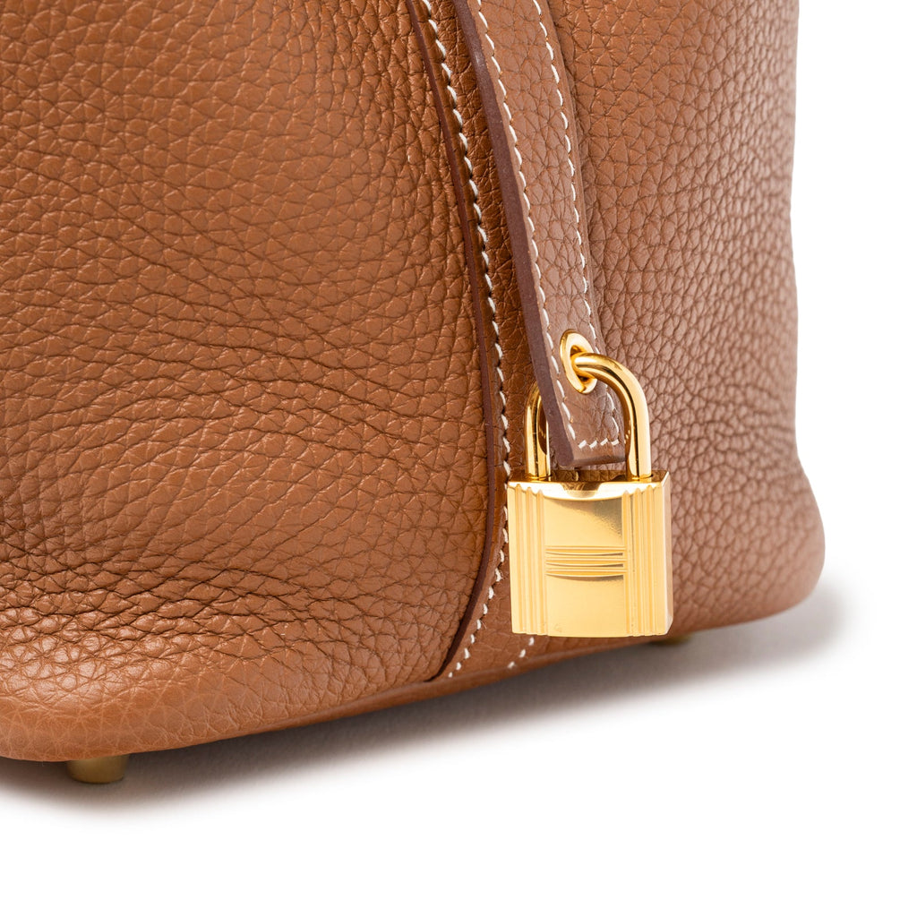 Hermès Picotin 18 Gold Clemence Gold Hardware