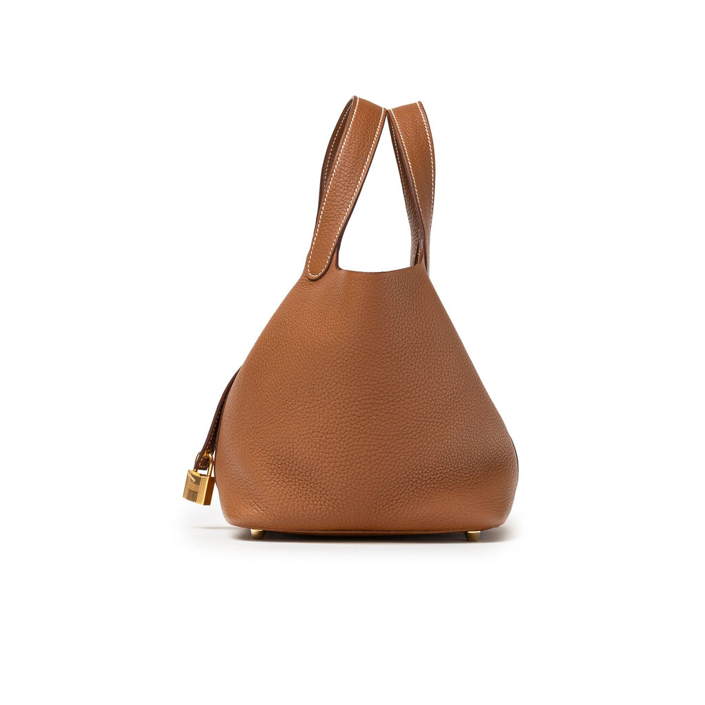 Hermès Picotin 18 Gold Clemence Gold Hardware