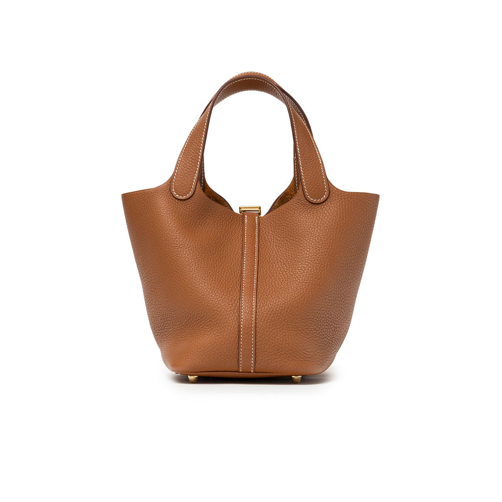 Hermès Picotin 18 Gold Clemence Gold Hardware