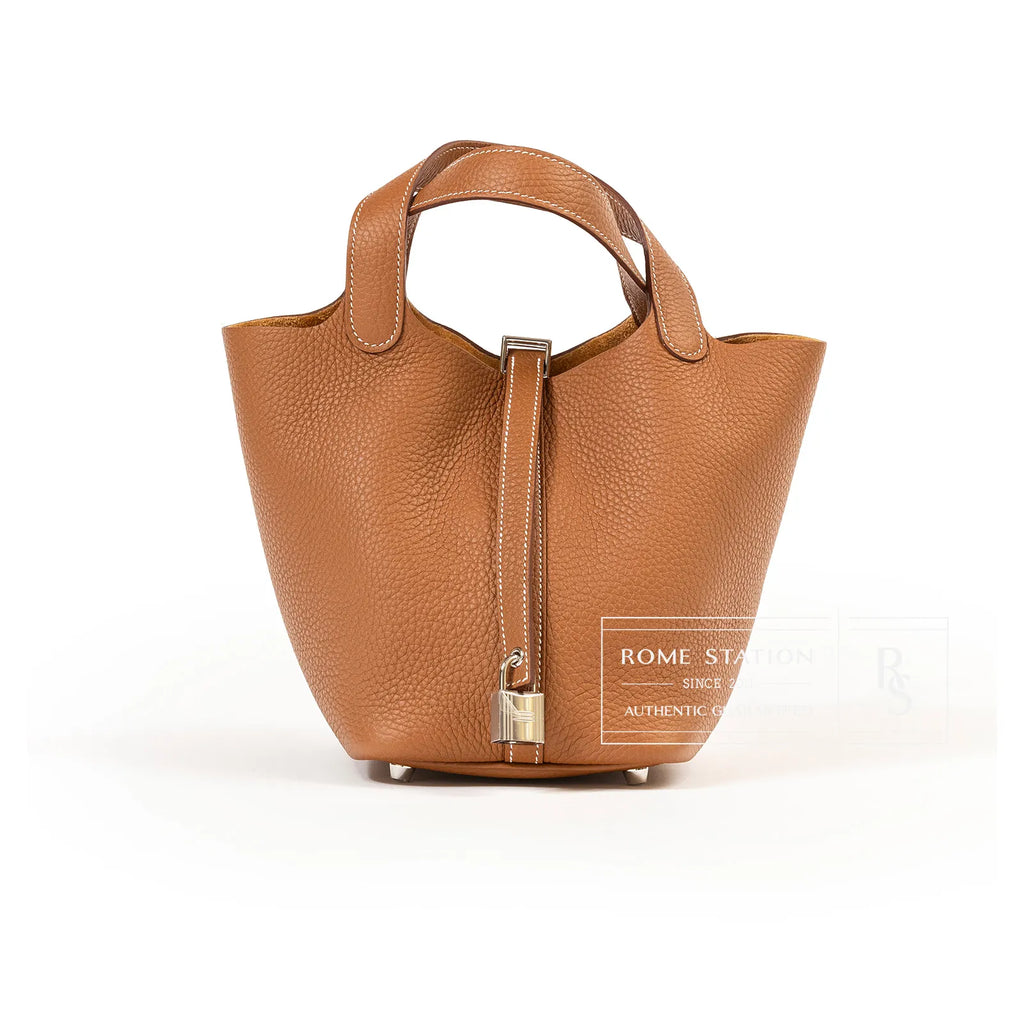 Hermès Picotin 18 Gold Clemence Palladium Hardware