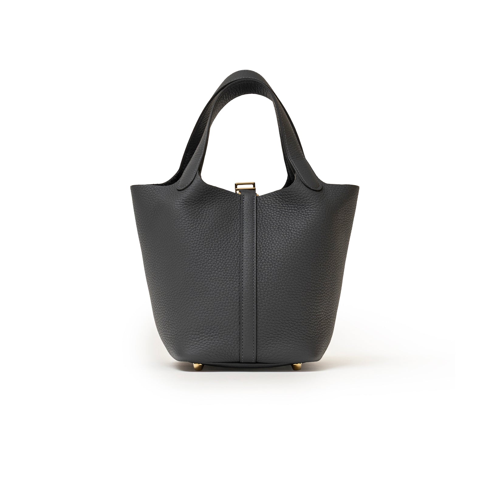 Hermès Picotin 18 Gris Misty Clemence Permabrass Hardware