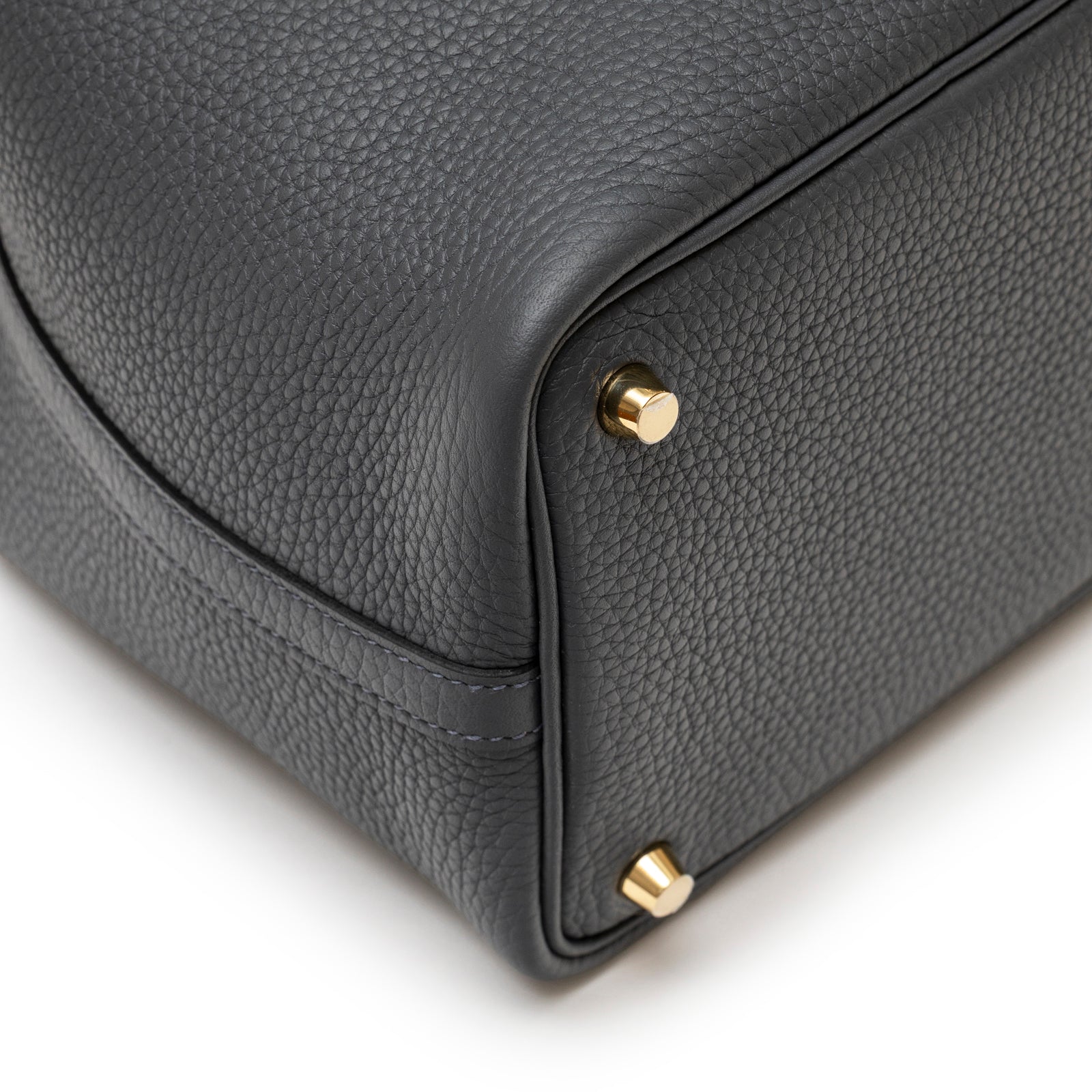 Hermès Picotin 18 Gris Misty Clemence Permabrass Hardware