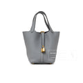 Hermès Picotin 18 Gris Pantin Clemence Gold Hardware