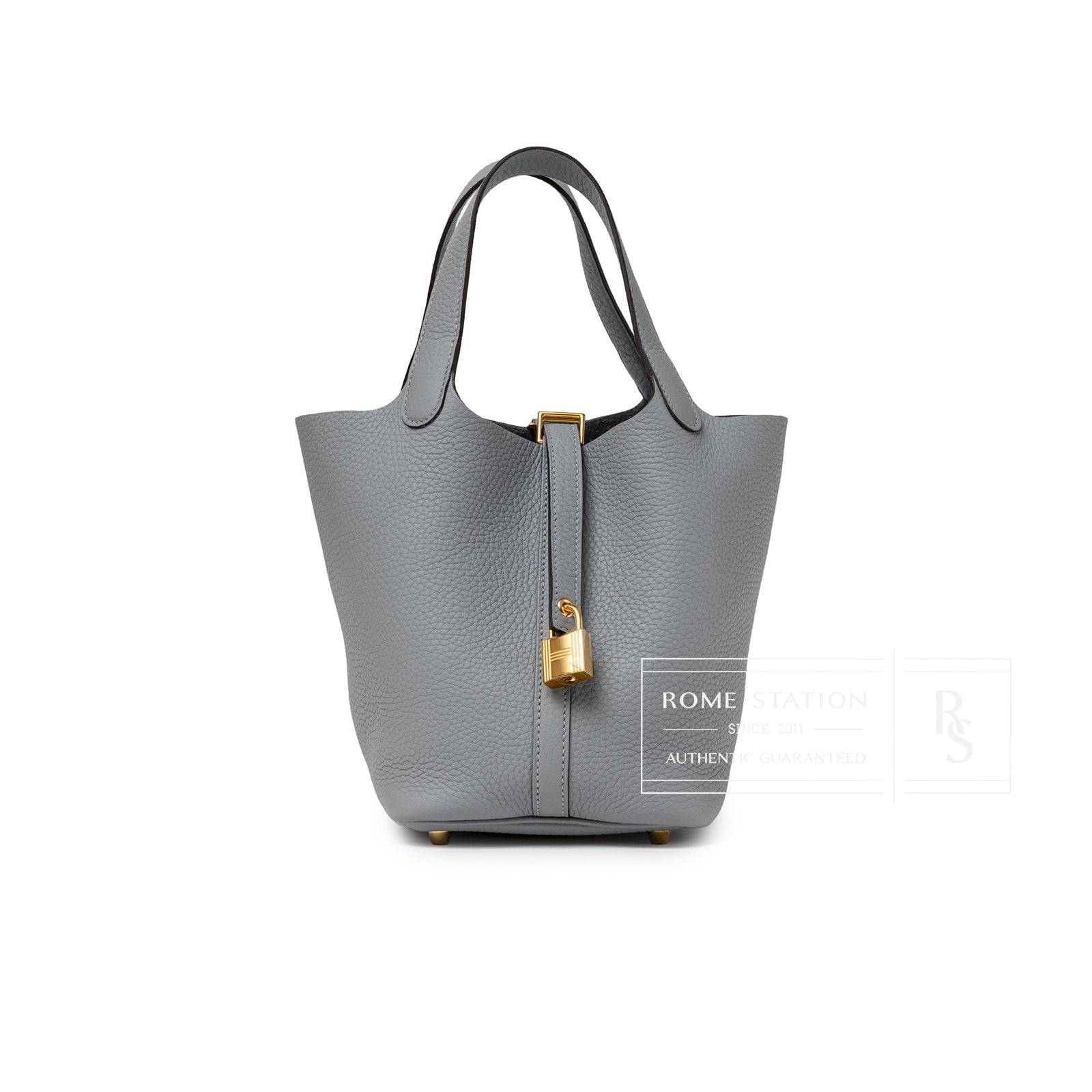 Hermès Picotin 18 Gris Pantin Clemence Gold Hardware